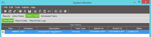 Epicor System Monitor