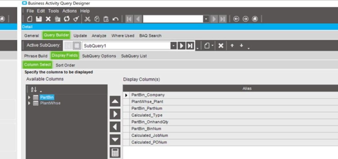 Leveraging Union Queries in Epicor Kinetic BAQs