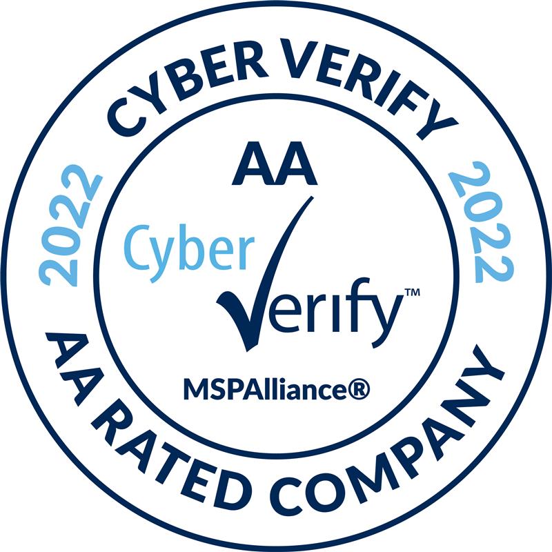 MSPAlliance Cyber Verify A Rating Badge Awarded to EstesGroup