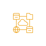 Cloud Based Network Icon