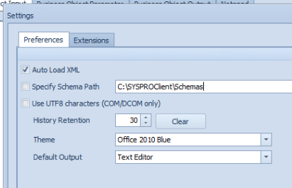 SYSPRO Schema Path