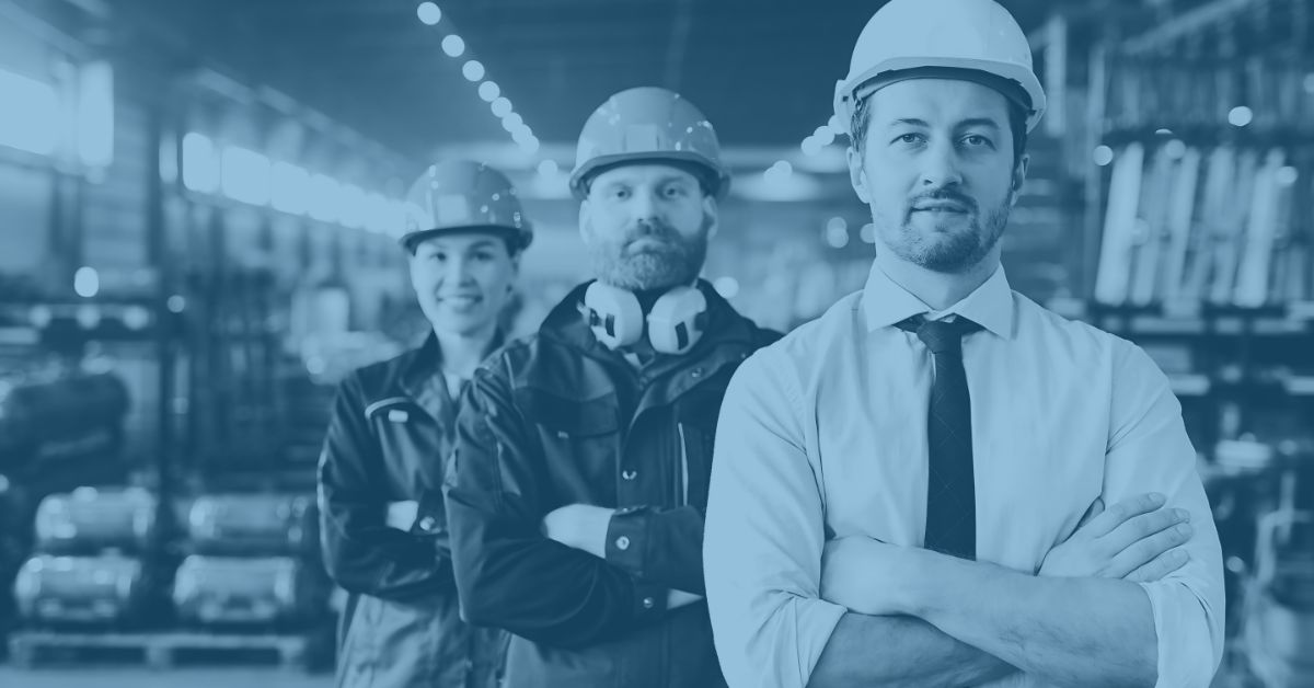 Options when managing an ERP implementation with three different manufacturing ERP users in a factory views. Project management theme.