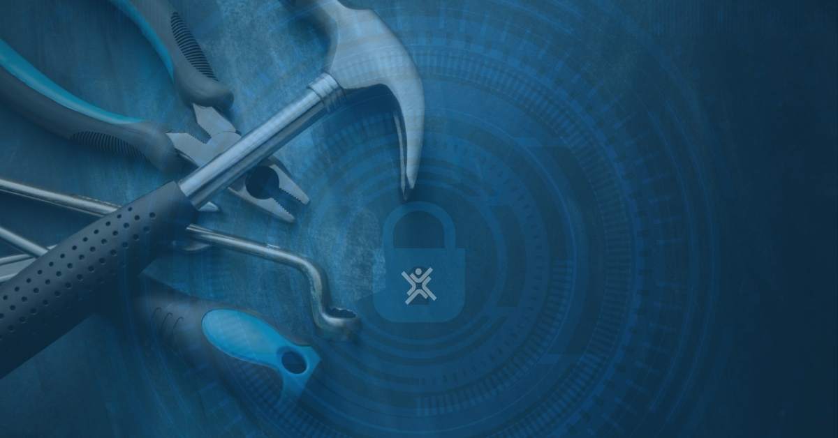 Traditional tools with a cybersecurity overlay representing IT security tool overlap and the need for coordinated security governance.