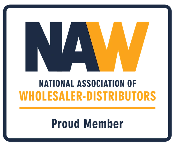 National Association of Wholesaler-Distributors Proud Member logo.<br />
