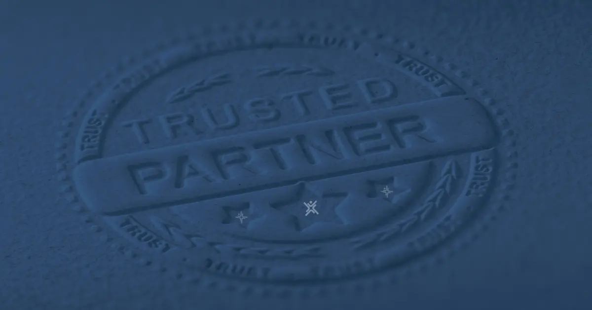 Trusted partnership seal representing the importance of ERP expertise when comparing Epicor Prophet 21 and NetSuite.
